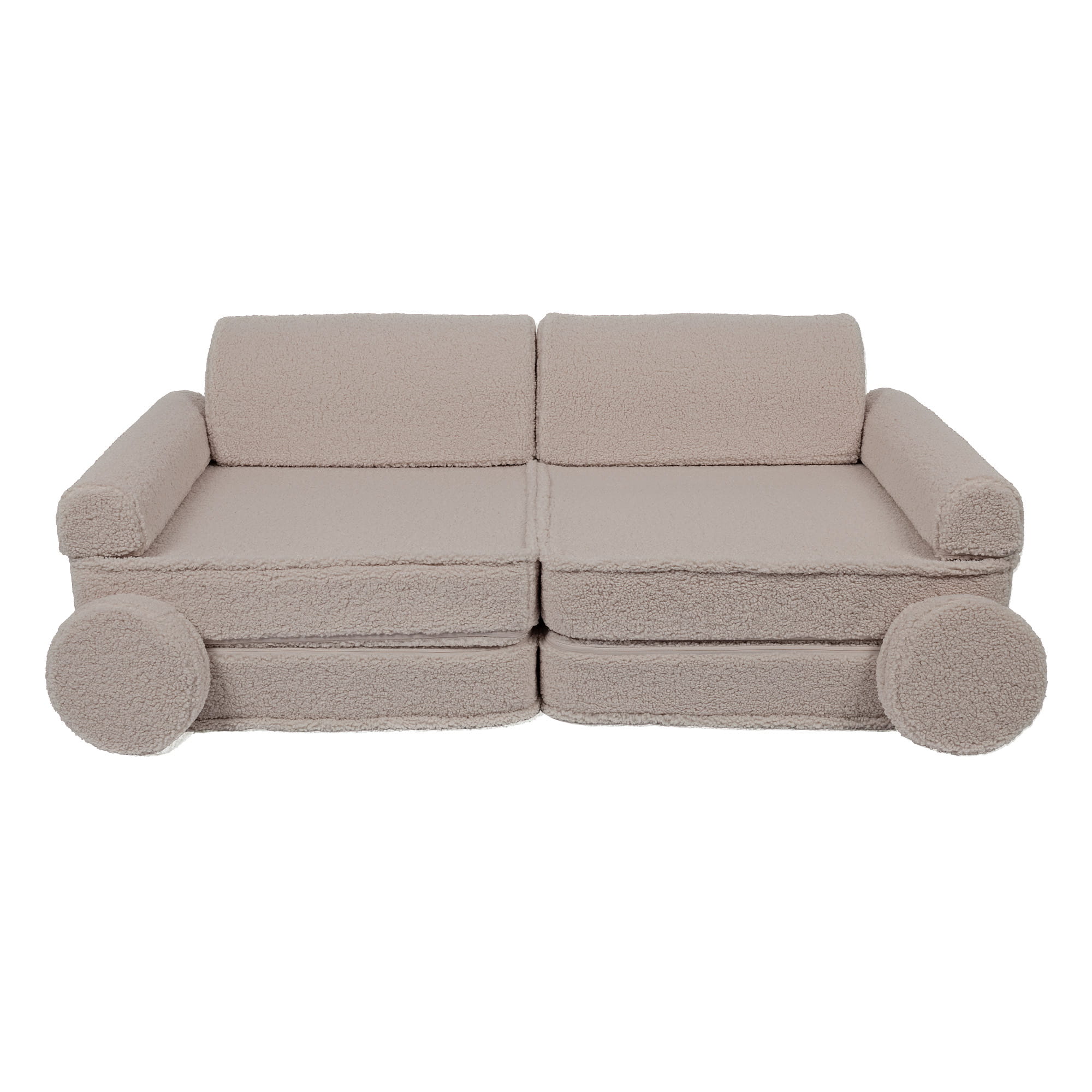 Didelė modulinė sofa vaikams „Premium Bearly“, šviesiai pilka