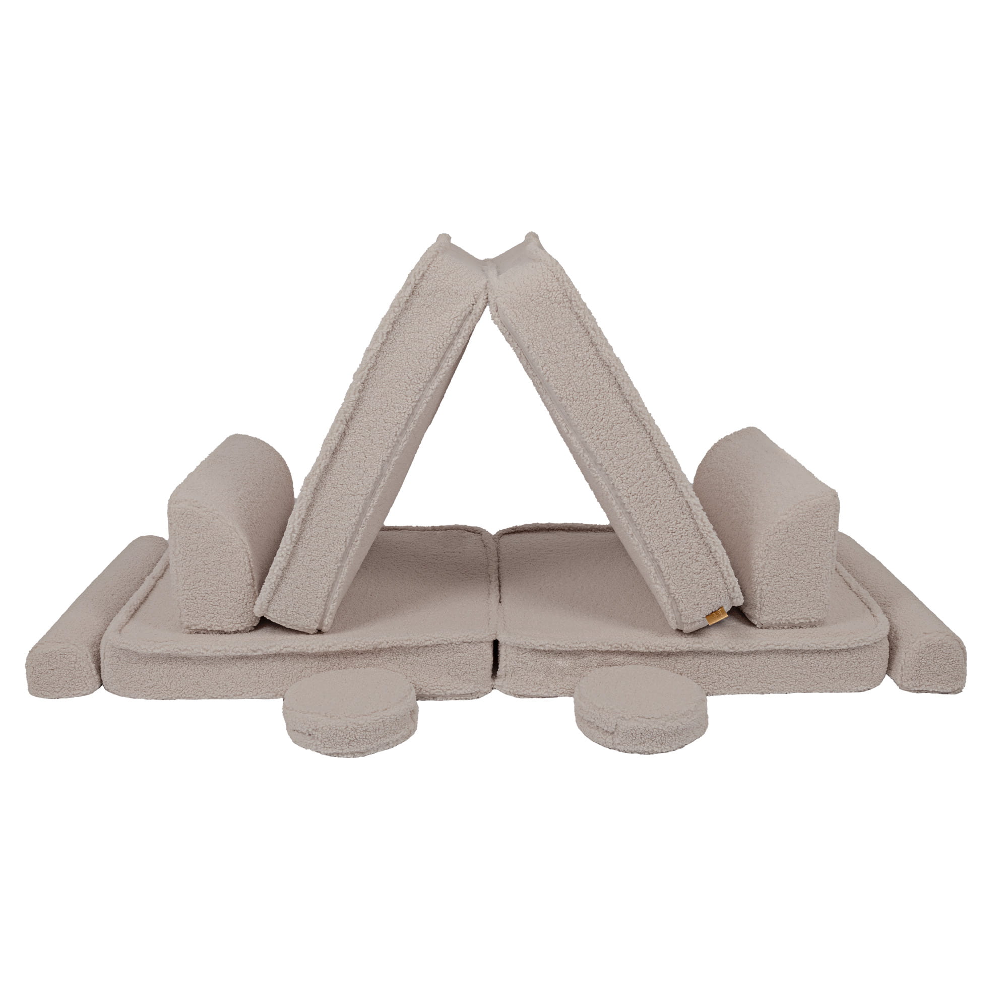 Didelė modulinė sofa vaikams „Premium Bearly“, šviesiai pilka
