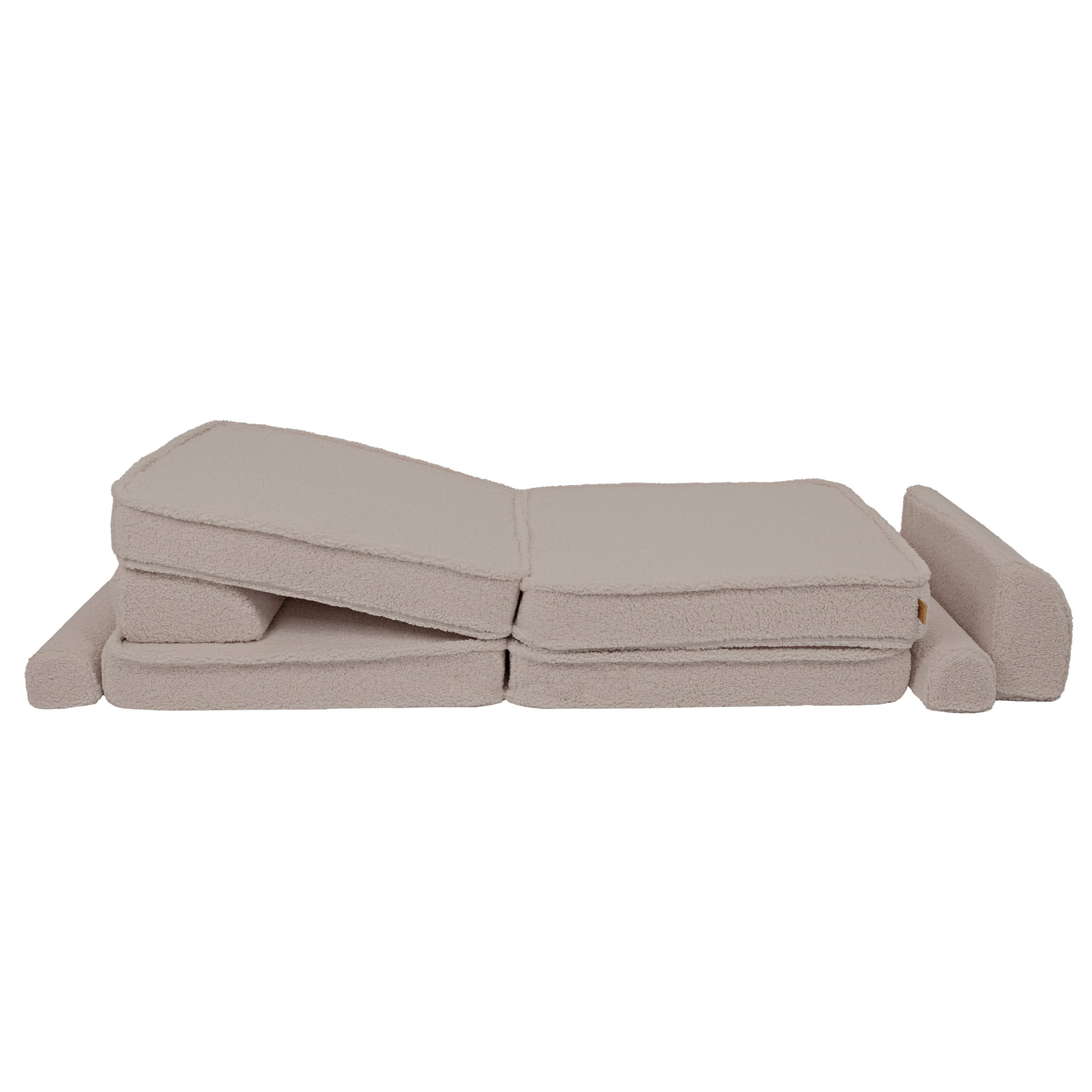 Didelė modulinė sofa vaikams „Premium Bearly“, šviesiai pilka