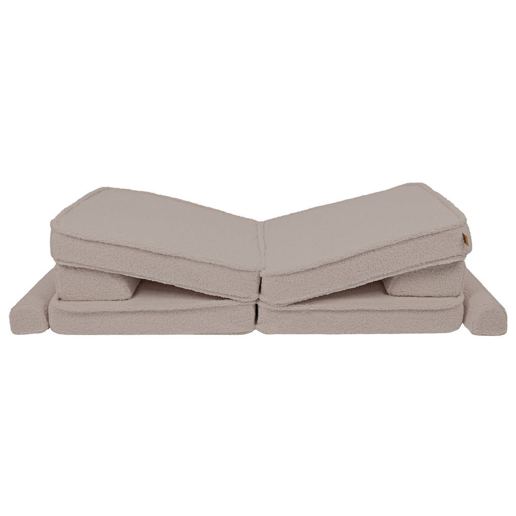 Didelė modulinė sofa vaikams „Premium Bearly“, šviesiai pilka