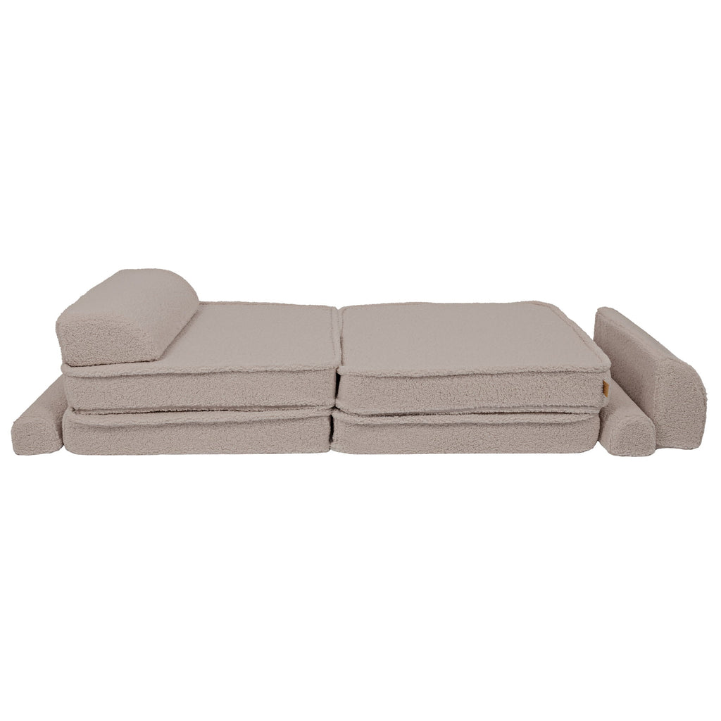 Didelė modulinė sofa vaikams „Premium Bearly“, šviesiai pilka