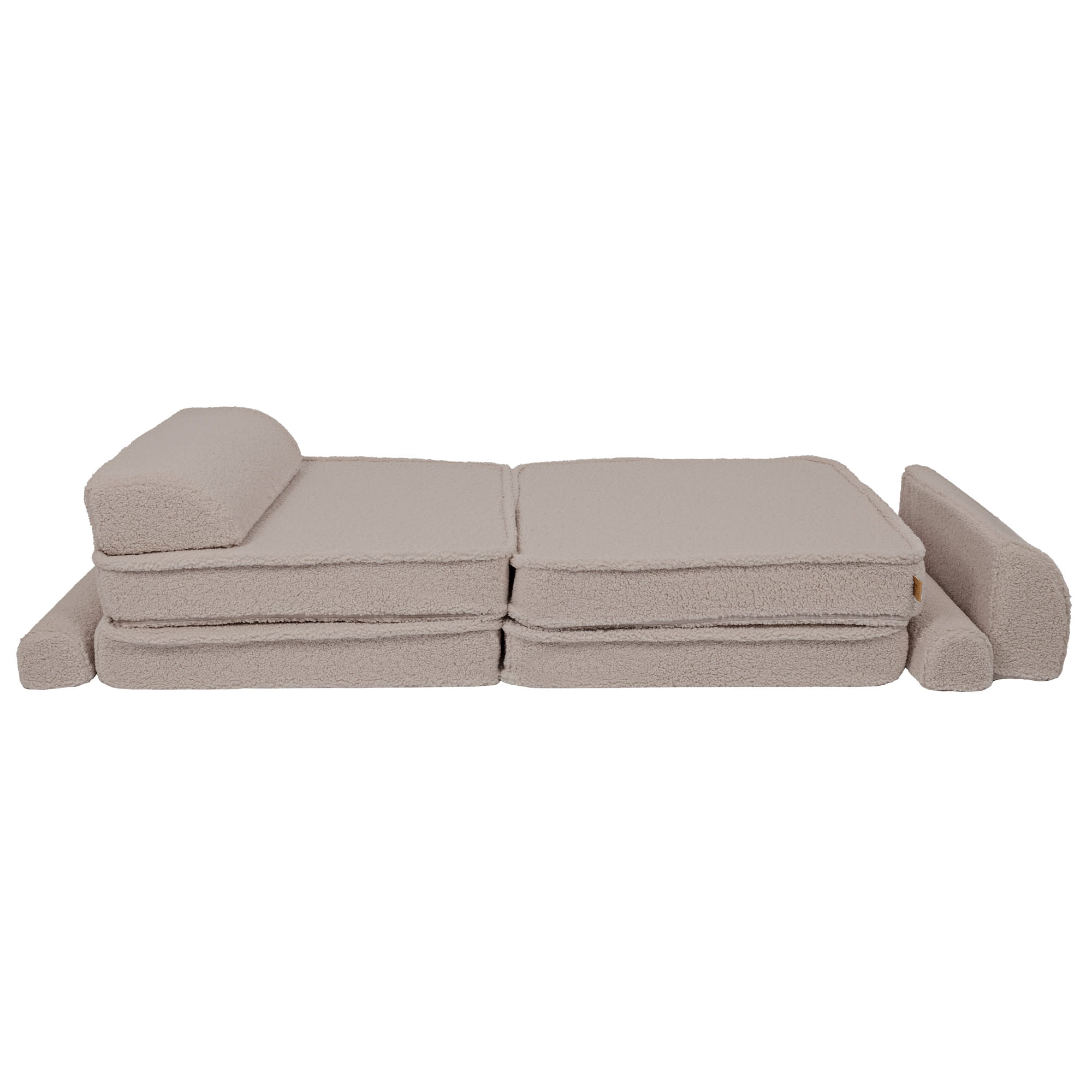 Didelė modulinė sofa vaikams „Premium Bearly“, šviesiai pilka