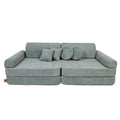 Didelė modulinė sofa vaikams „Premium Boucle“, gaivios mėtų spalvos