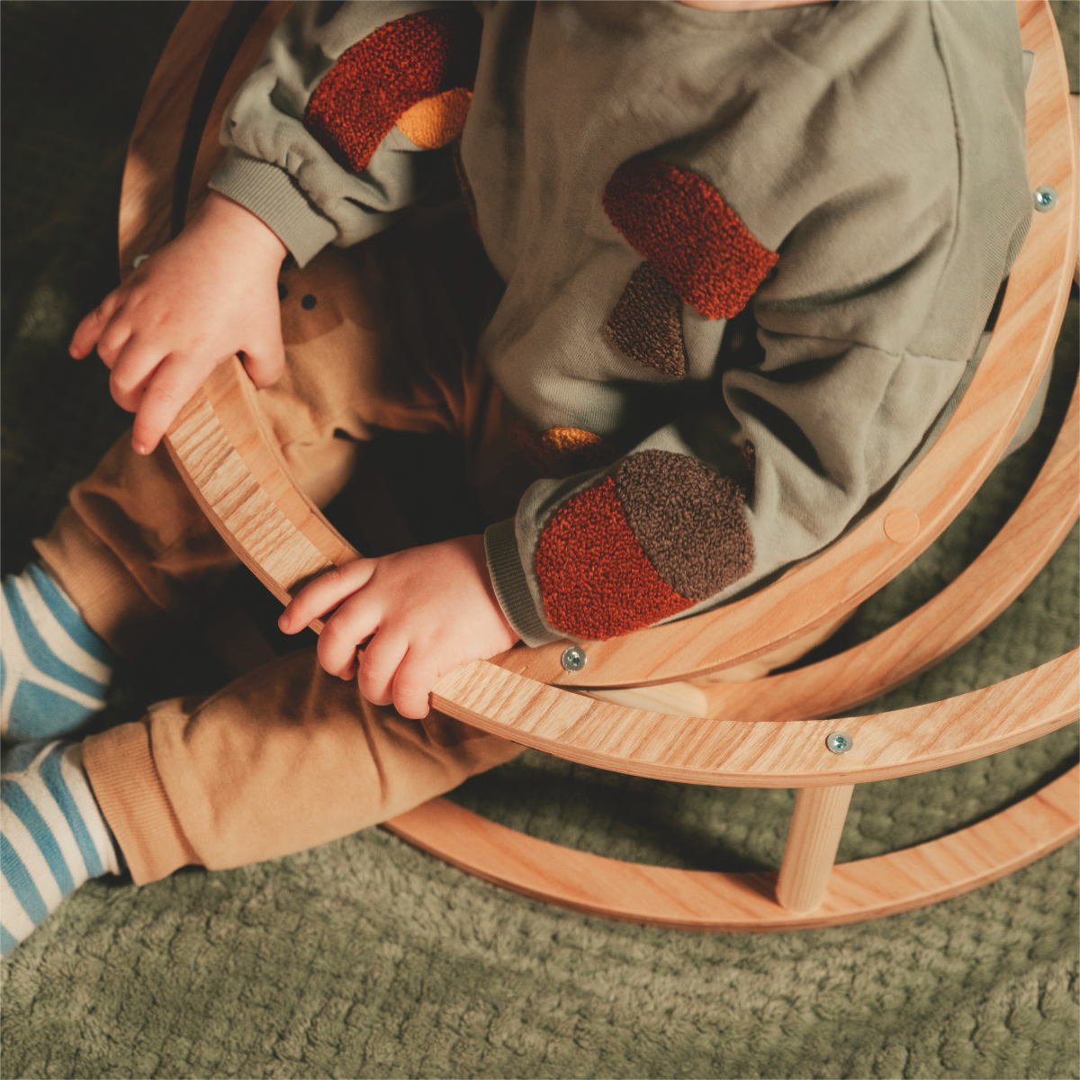 Montessori žiedų žaislas