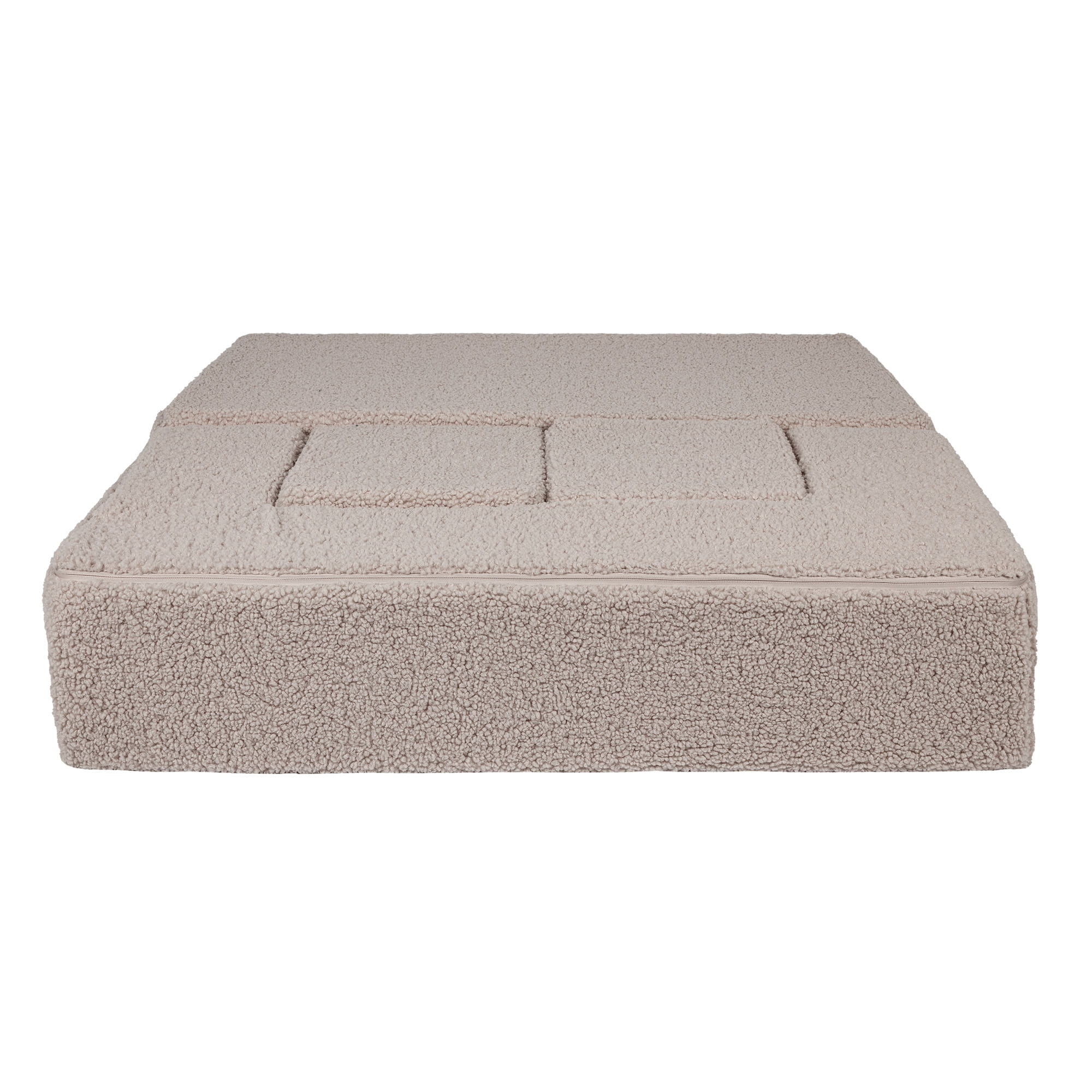 Kubo formos sofa, šviesiai pilka