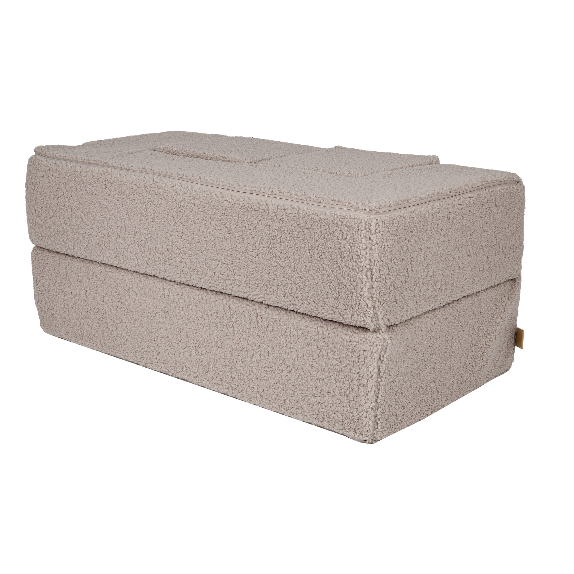 Kubo formos sofa, šviesiai pilka