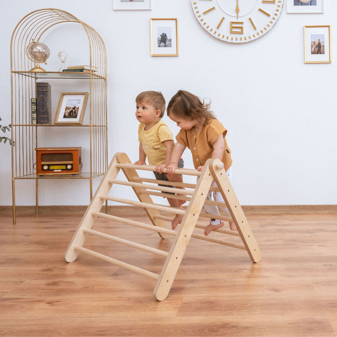 SIPITRI® dviejų segmentų trikampė laipynė su čiuožimo ir laipiojimo rampa