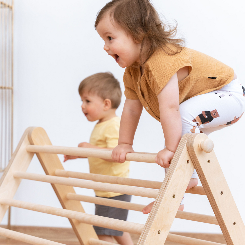 SIPITRI® dviejų segmentų trikampė laipynė su čiuožimo ir laipiojimo rampa