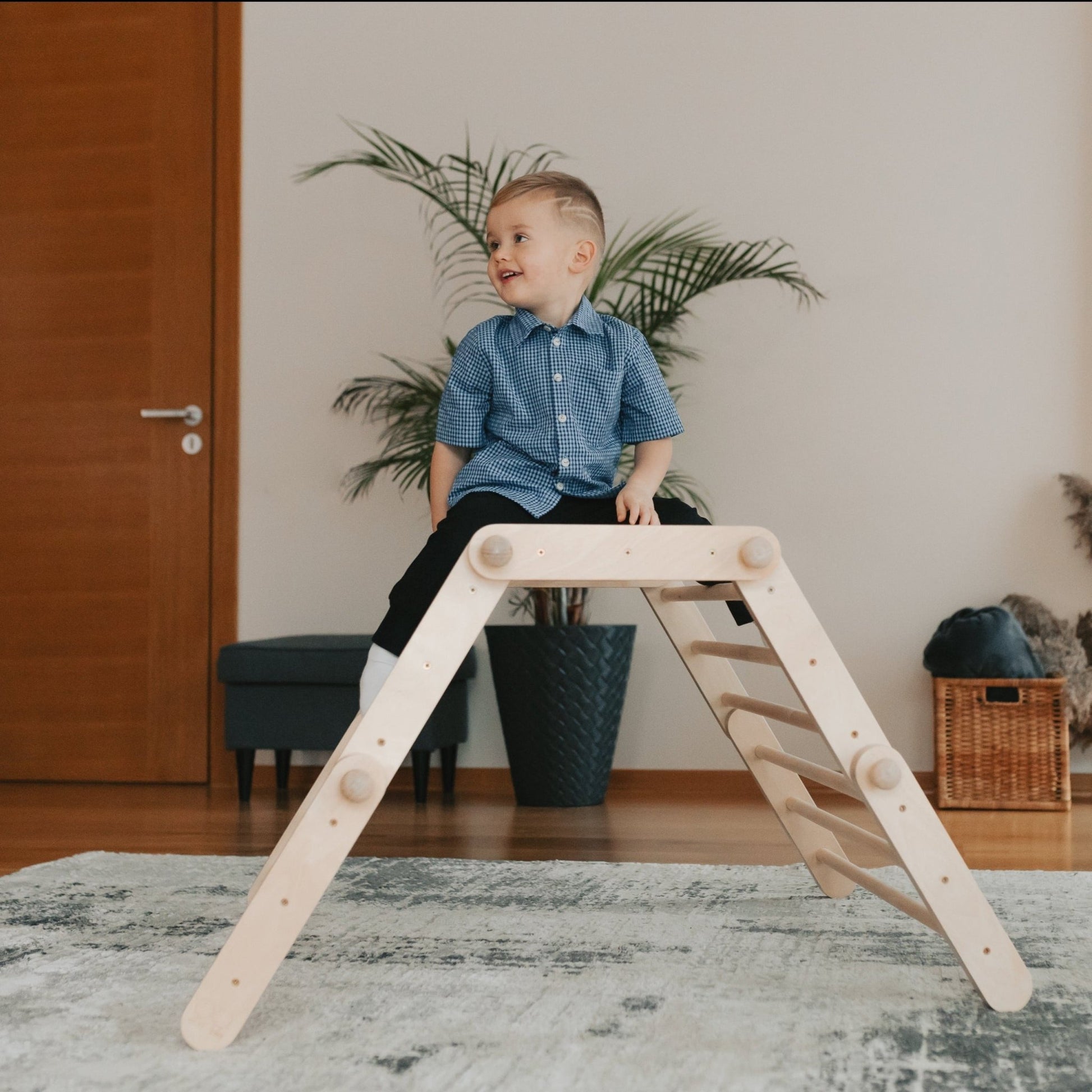 FIPITRI® 5 segmentų modifikuojama laipynė su čiuožimo ir laipiojimo rampa