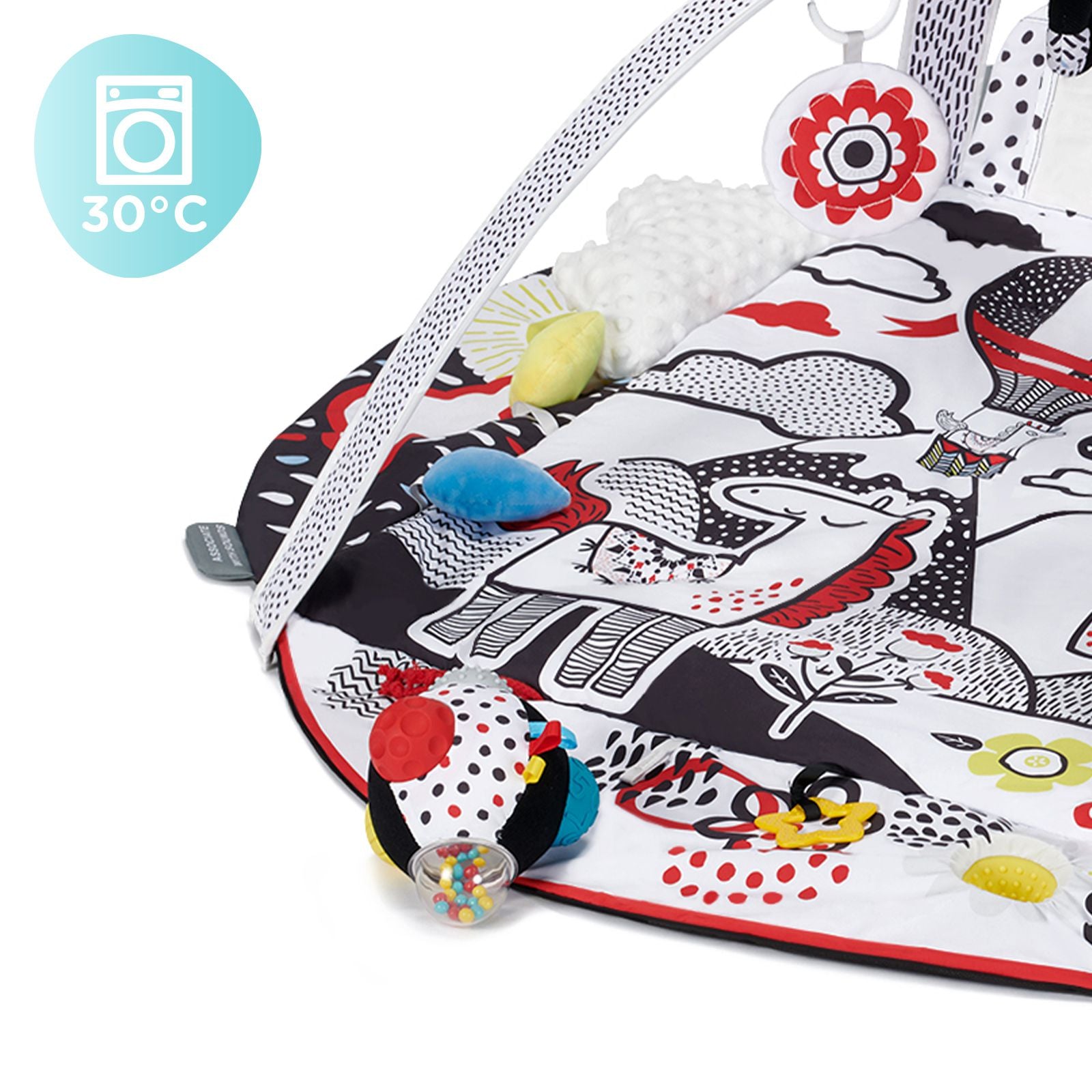 2 viename žaidimų kilimėlis ir kamuoliukų baseinas kūdikiams „4Smart“