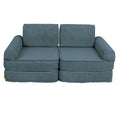Vidutinė modulinė sofa vaikams, estetinio dizaino, turkio spalvos