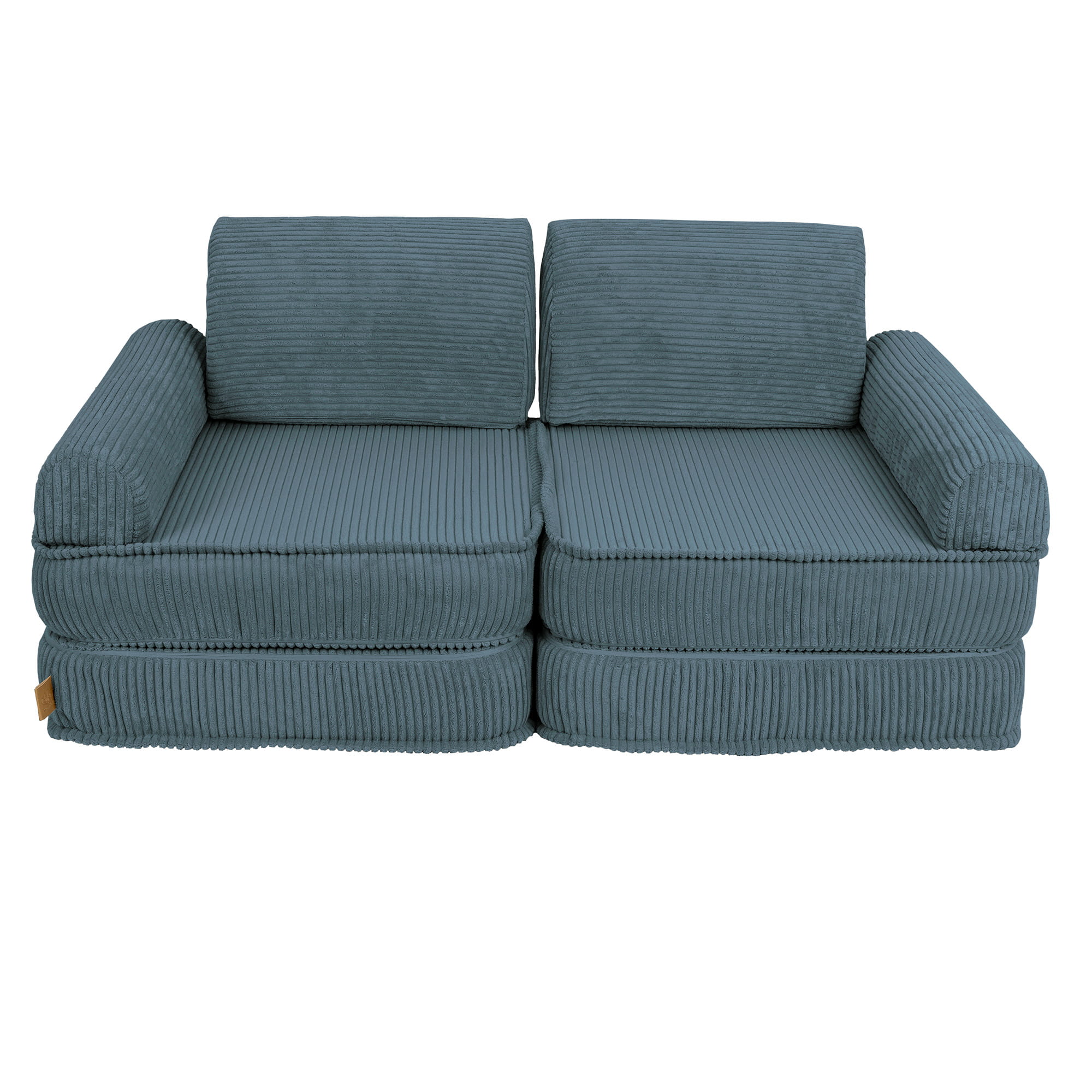 Vidutinė modulinė sofa vaikams, estetinio dizaino, turkio spalvos
