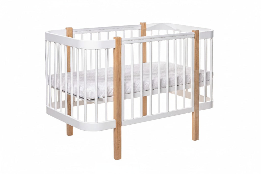 Baby Crib ELIN - Natural/White