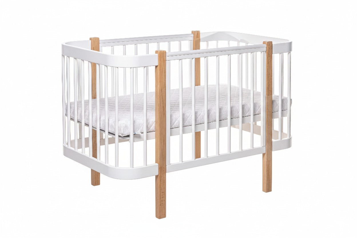 Baby Crib ELIN - Natural/White