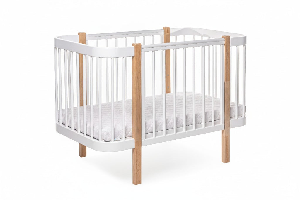 Baby Crib ELIN - Natural/White