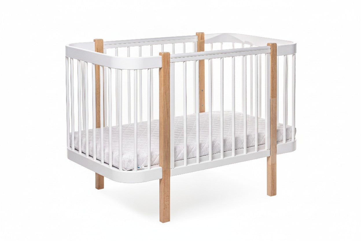 Baby Crib ELIN - Natural/White