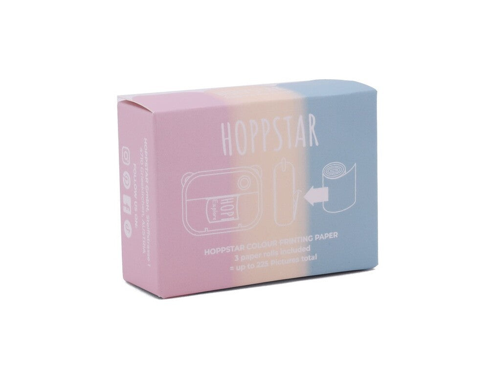 Hoppstar 3 popieriaus ritinėlių rinkinys – spalvotas