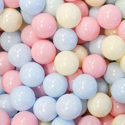 Kamuoliukų rinkinys baseinui, 500 vnt., pastelinių spalvų