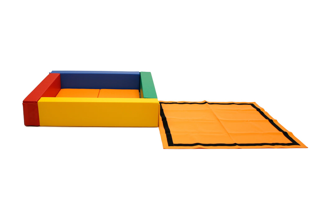 IGLU minkštas kamuoliukų baseinas 130 × 130 cm – spalvotas