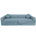 Didelė modulinė sofa vaikams „Slimcord Corduroy“, turkio spalvos