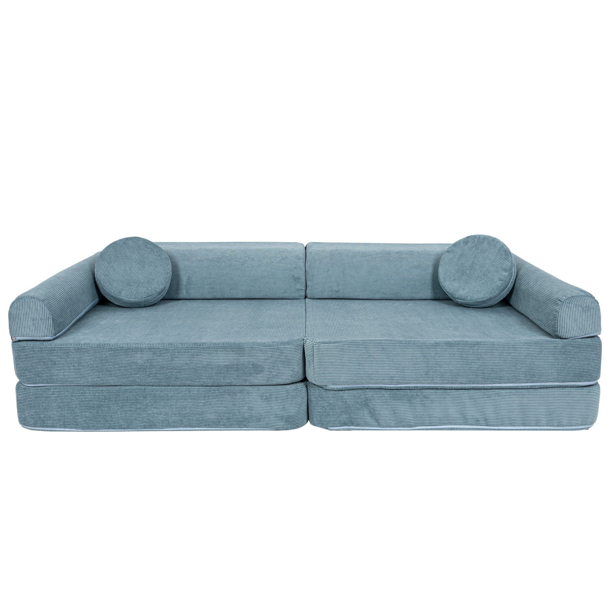 Didelė modulinė sofa vaikams „Slimcord Corduroy“, turkio spalvos