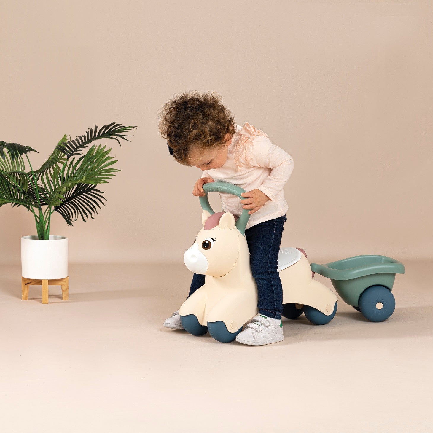 Little First Ride-On Pony with Trailer