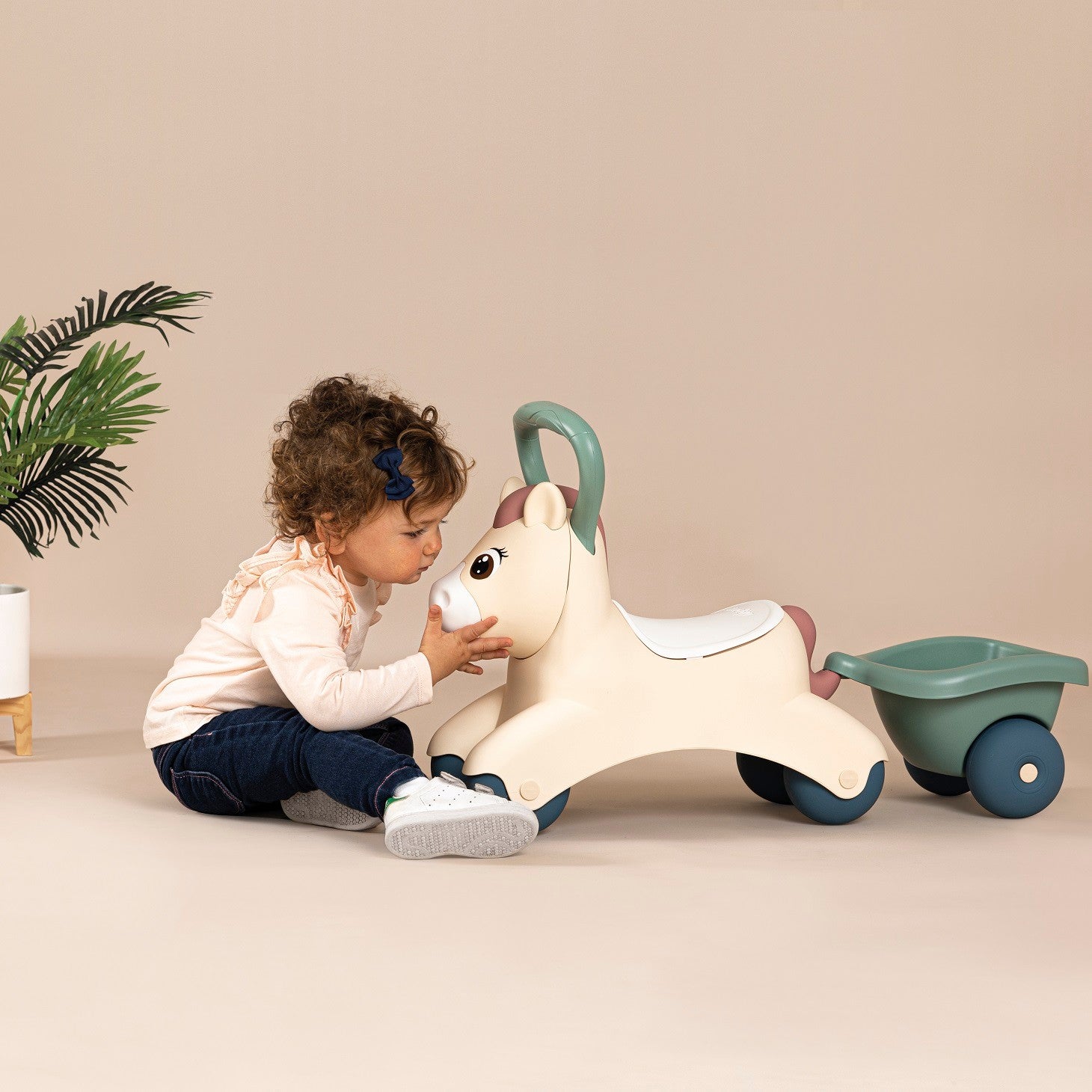 Little First Ride-On Pony with Trailer