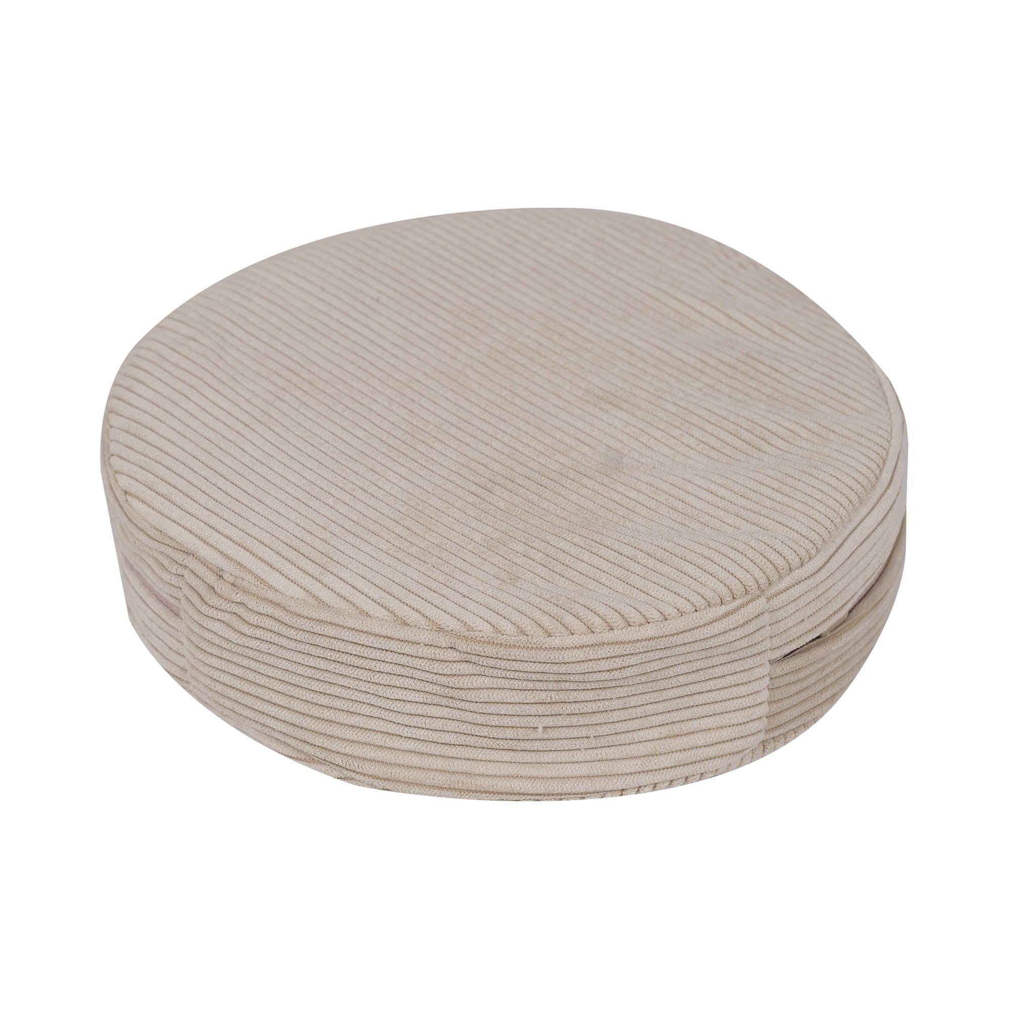 Didelė smulkaus kordurojaus sofa, ekru spalvos