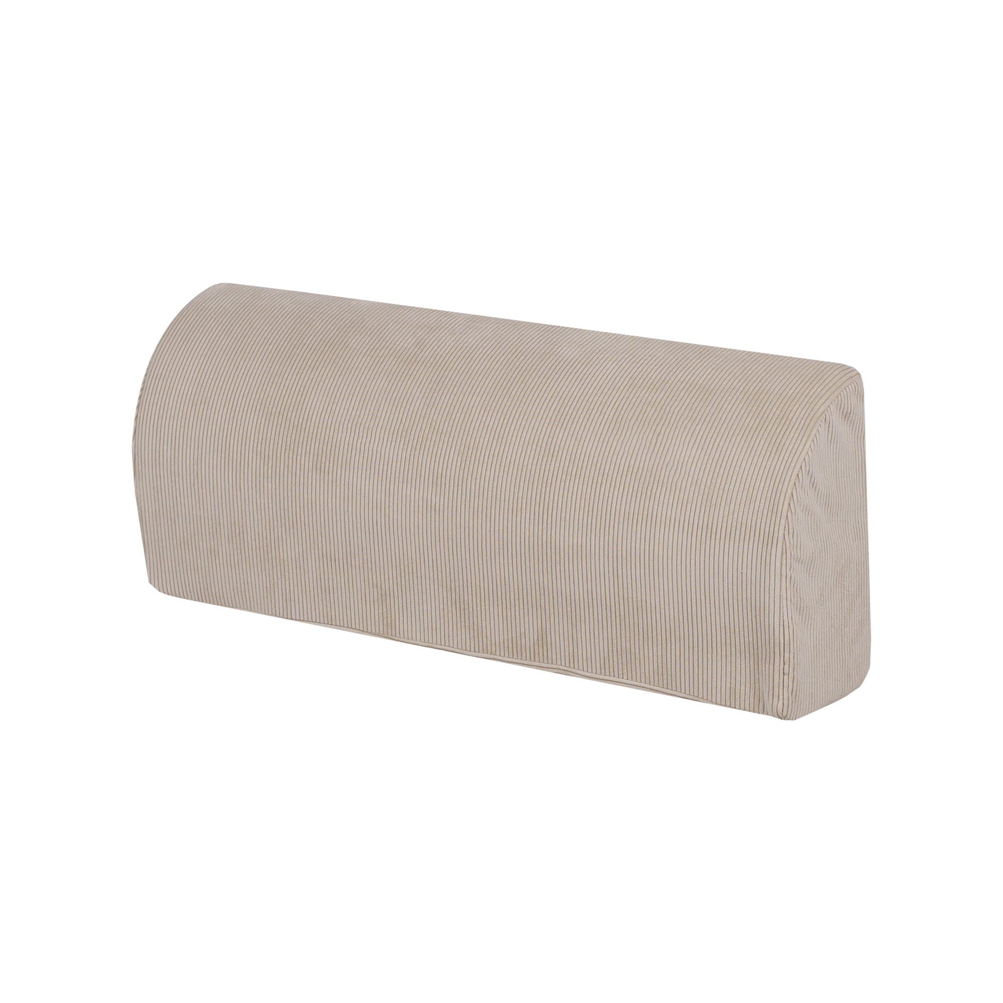 Didelė smulkaus kordurojaus sofa, ekru spalvos