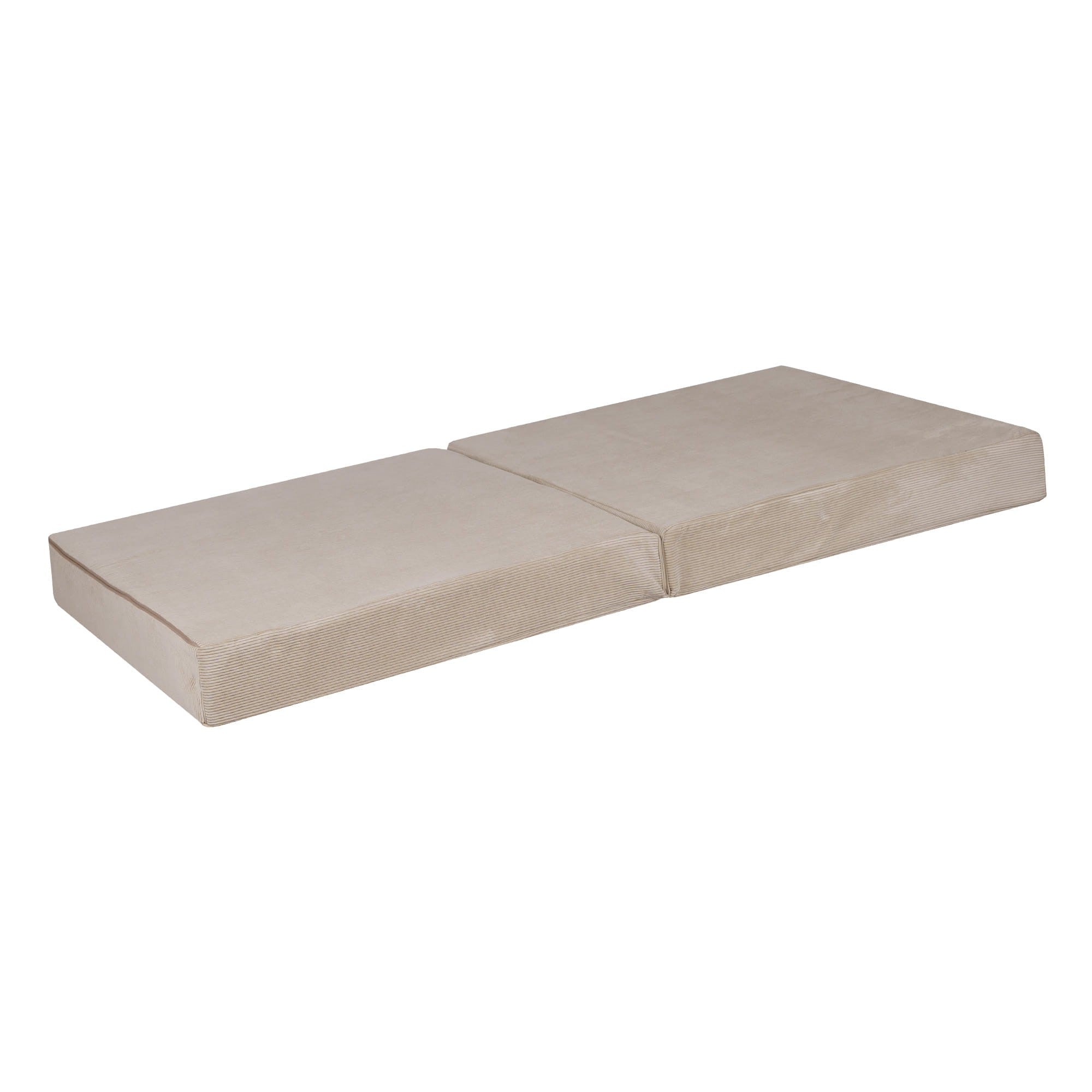 Didelė smulkaus kordurojaus sofa, ekru spalvos