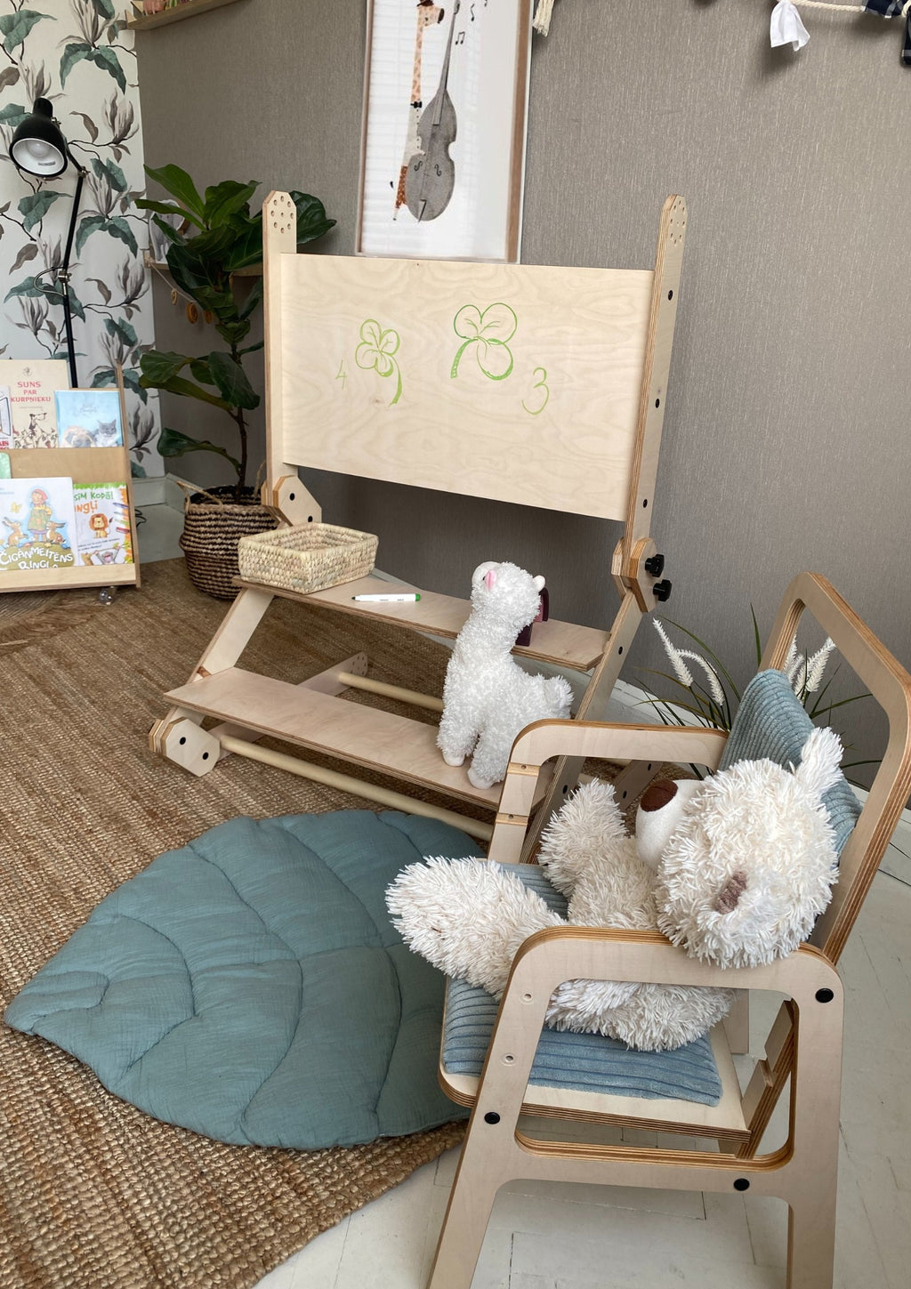 Montessori laipiojimo rinkinys / stalas / piešimo lenta NABU