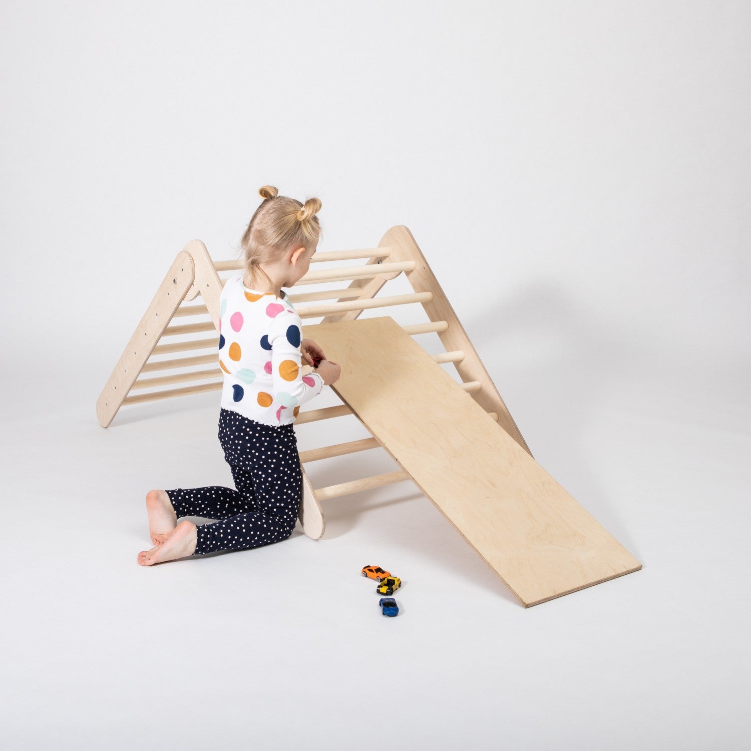 Montessori laipiojimo trikampis su rampa