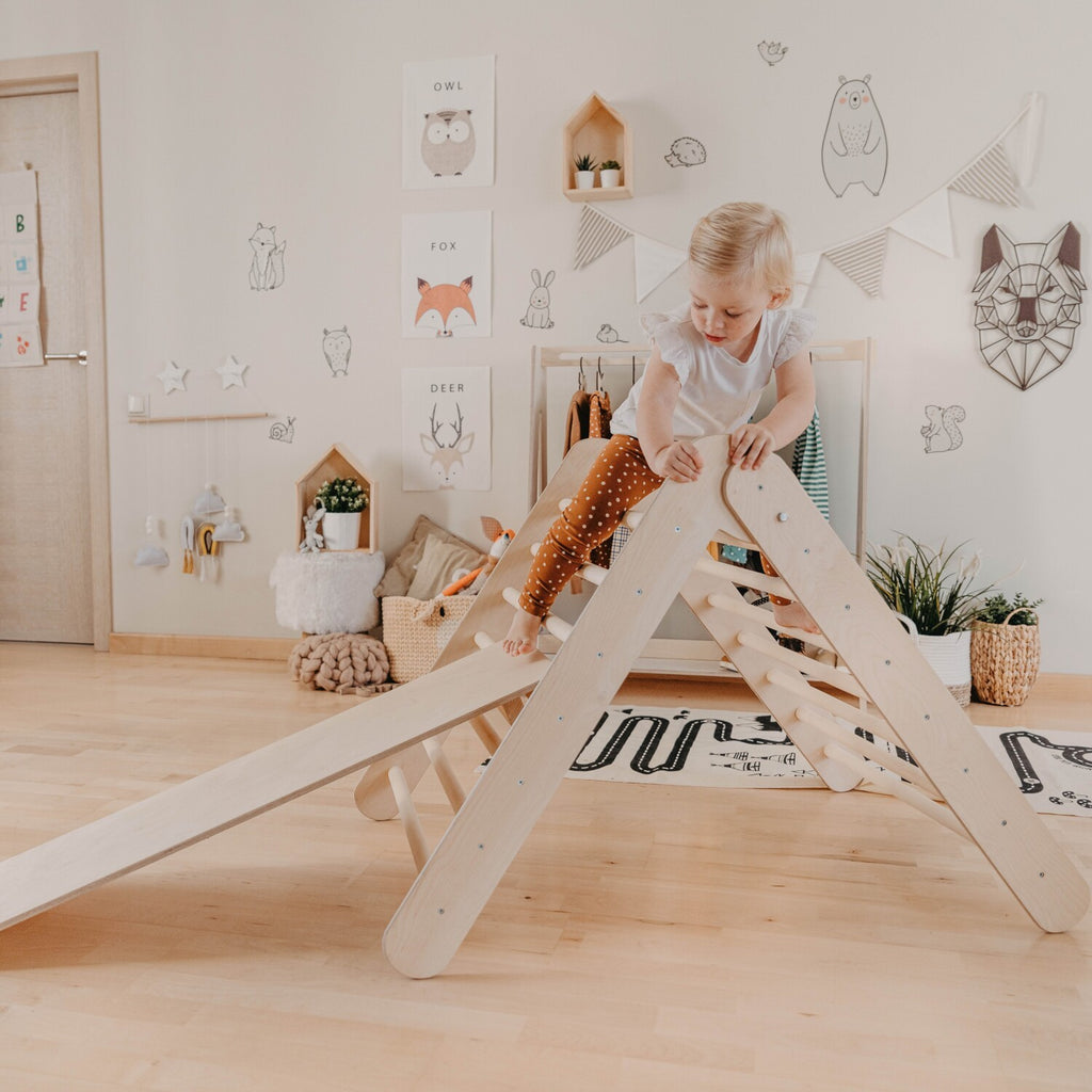 Montessori laipiojimo trikampis su rampa