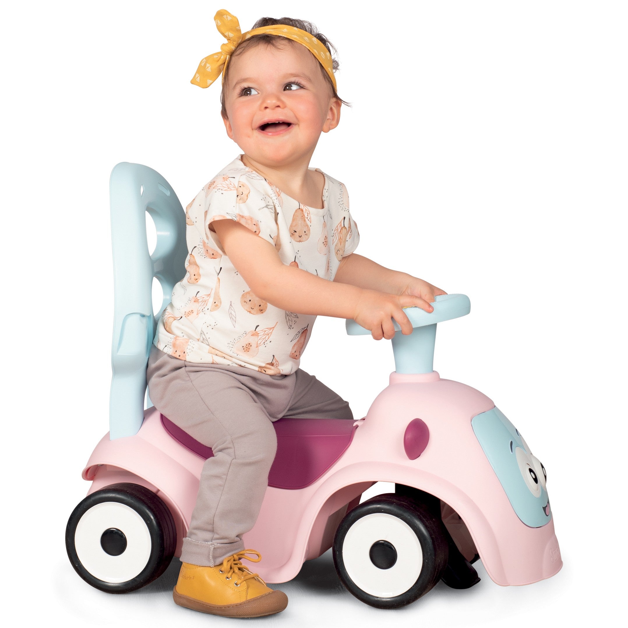 Paspiriamas automobilis „Maestro“ 3 viename, rožinis