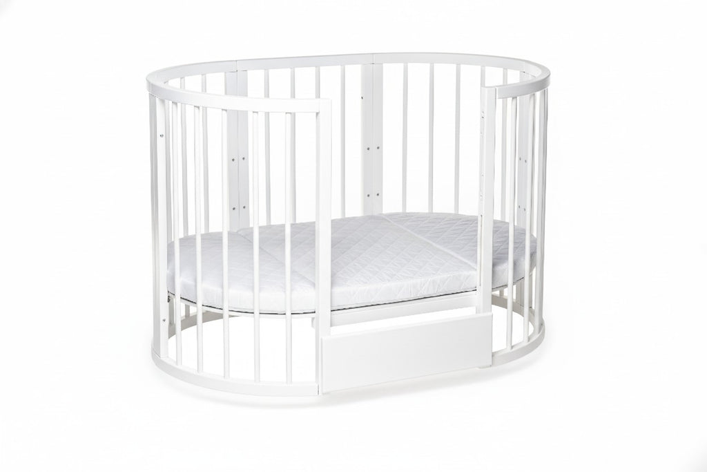 Round Baby Crib OLIN - White