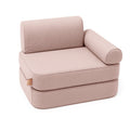 Maža vidaus ir lauko sofa vaikams „Outzy Pocket“, rausvai rožinės spalvos