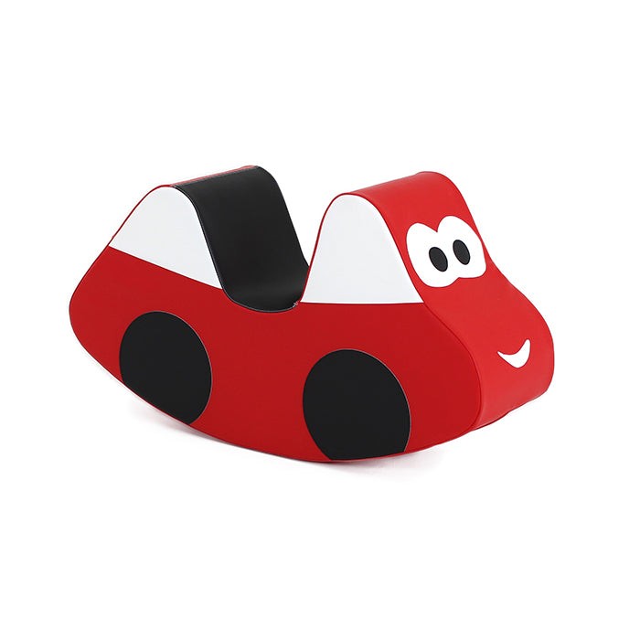 Minkštas paspiriamasis žaislas „Automobilis“, raudonas