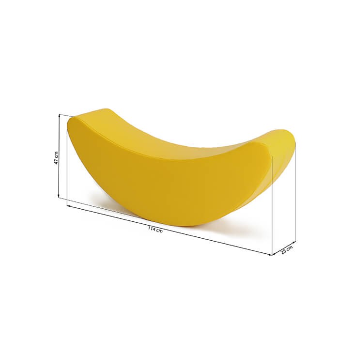 Minkštas supamasis žaislas „Bananas“, geltonas