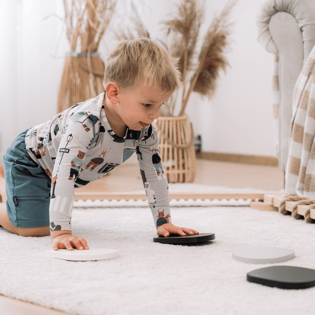 Montessori pusiausvyros akmenėlių rinkinys