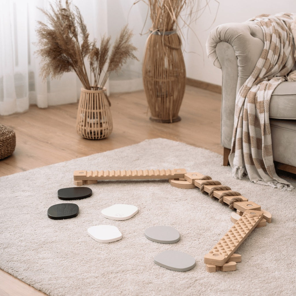 Montessori pusiausvyros akmenėlių rinkinys