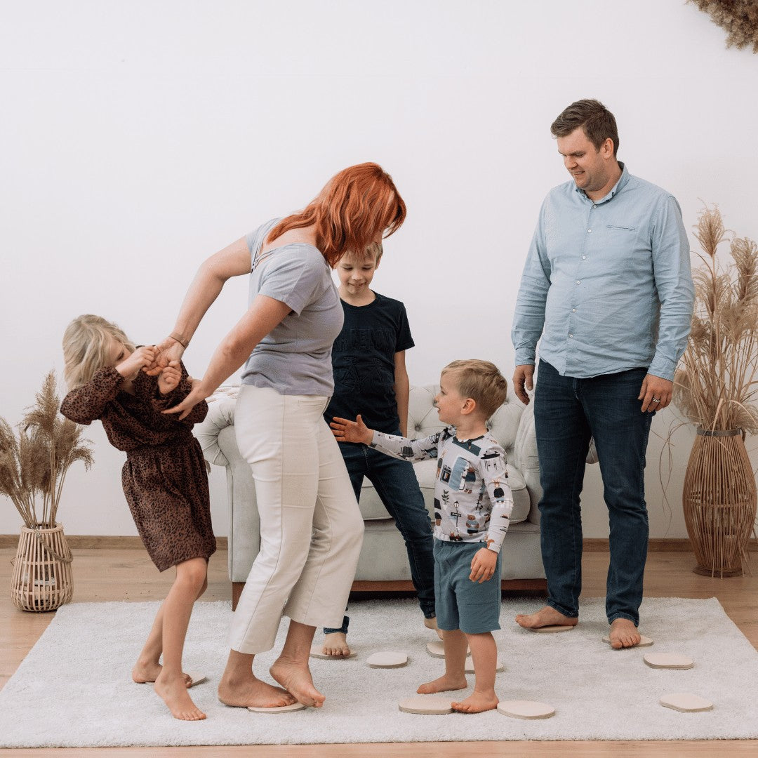 Montessori pusiausvyros akmenėlių rinkinys