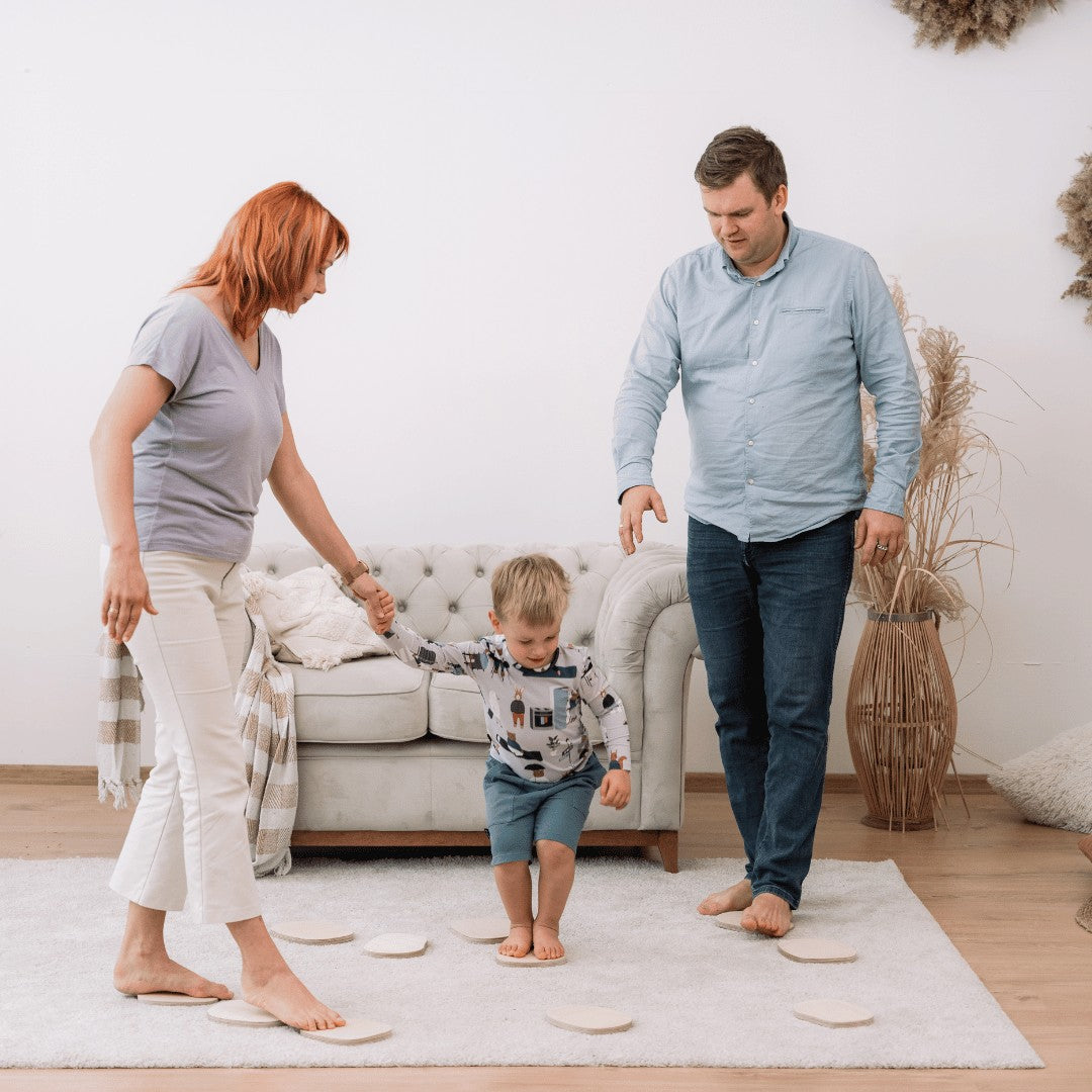 Montessori pusiausvyros akmenėlių rinkinys