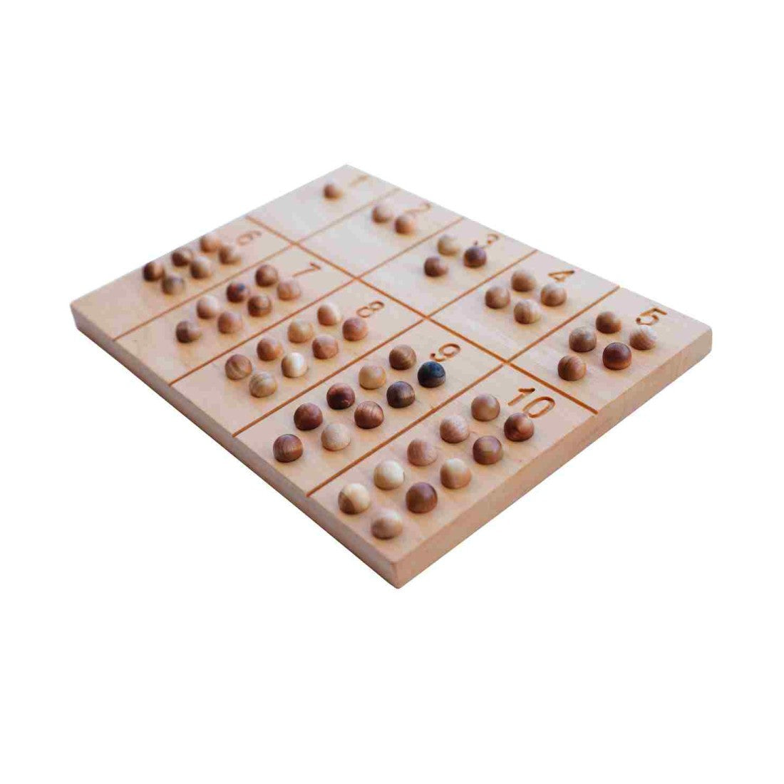 Medinė Montessori skaičių lenta