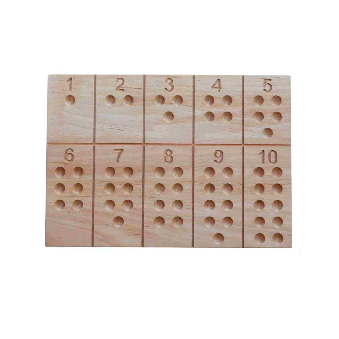Medinė Montessori skaičių lenta