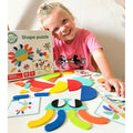 Medinė Montessori formų dėlionė