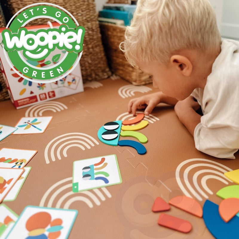 Medinė Montessori formų dėlionė
